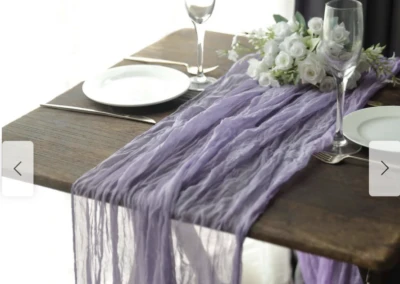 Lavender lilac table runners
